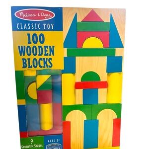 Melissa & Doug Red and Blue Building Blocks Set